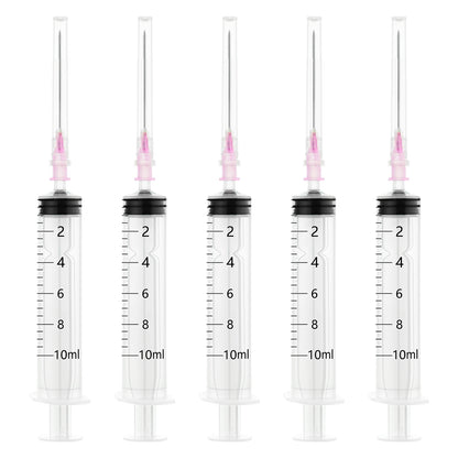 🔥Amazon No.1 Star Products✨SHAOTONG 10ml Syringe with 18G 1.5In Needle - Disposable Individual Packaging Hypodermic Needle