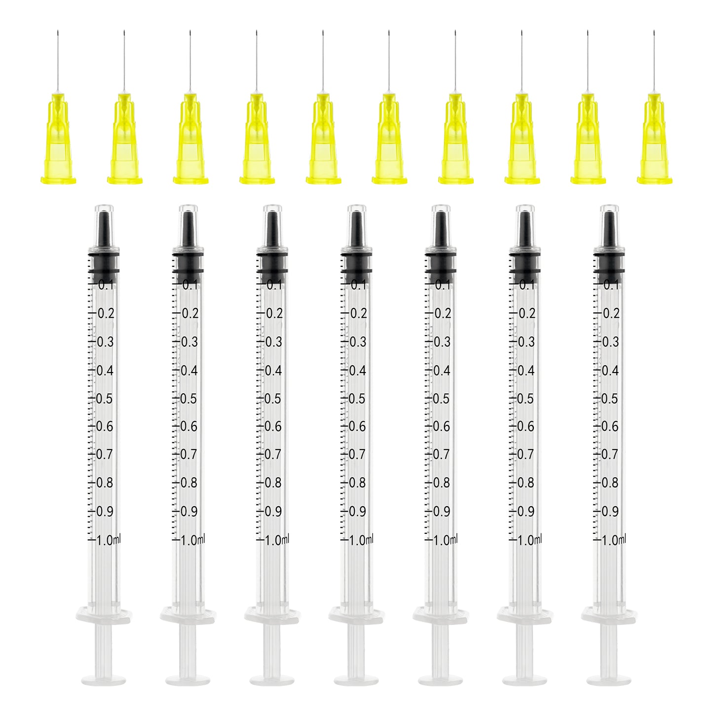 🔥Amazon No.1 Star Products✨1ml Sterile Syringes +30G 13MM Sterile Injection Needles Sharp Pointed Needles Disposable Needle