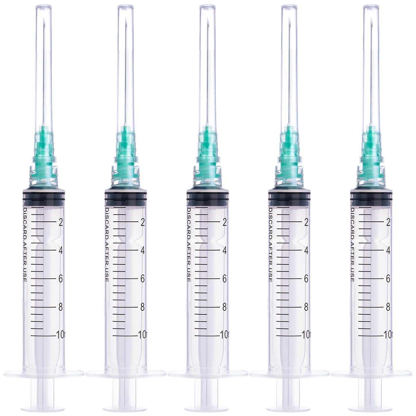 🔥Amazon No.1 Star Products✨SHAOTONG 10ml Syringe with 21 Gauge 1.5 inch 38mm Luer Lock Accessories, Sterile Disposable Hypodermic Needle, 100 Pack