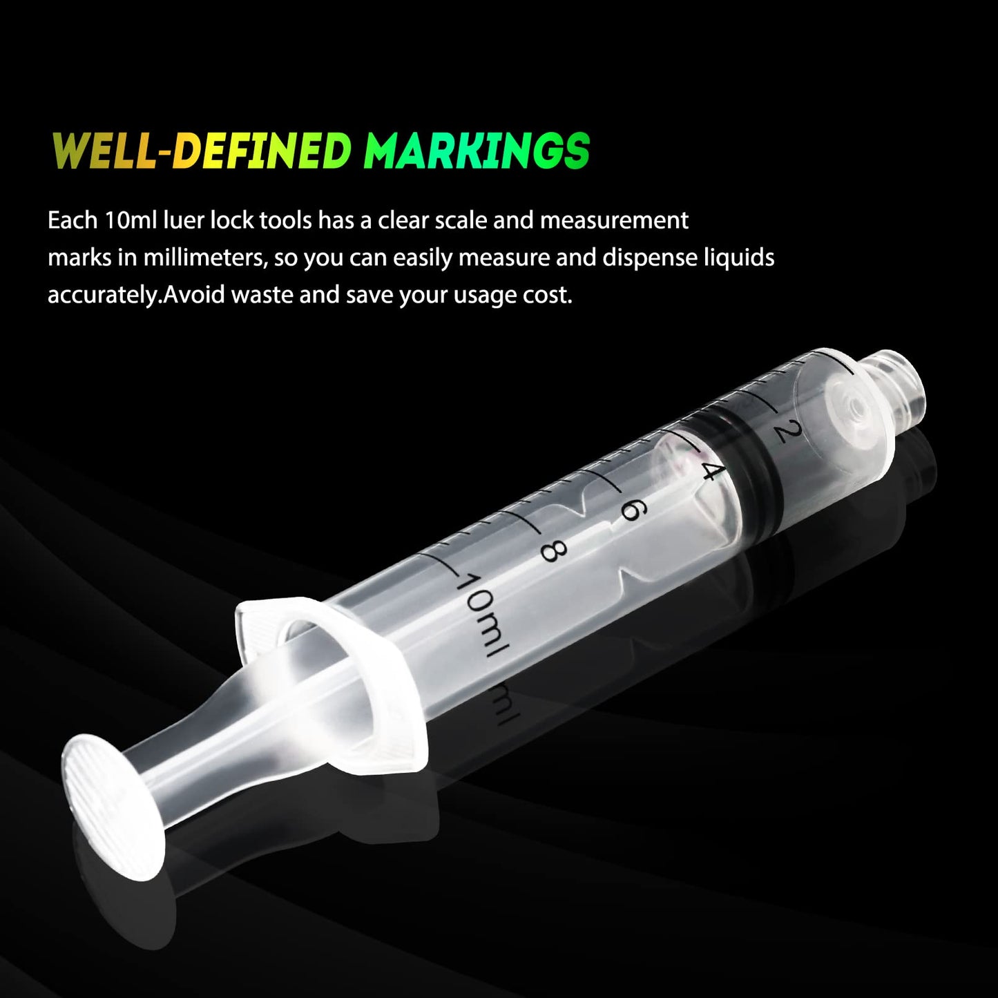 🔥Amazon No.1 Star Products✨SHAOTONG 10ml Syringe with 21 Gauge 1.5 inch 38mm Luer Lock Accessories, Sterile Disposable Hypodermic Needle, 100 Pack