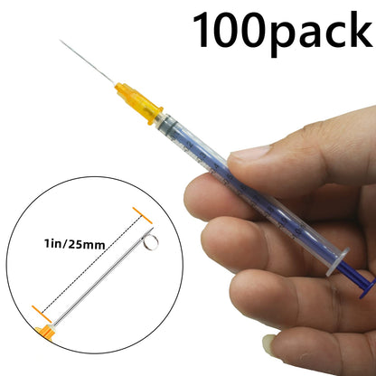 🔥Amazon No.1 Star Products✨SHAOTONG 1ml Syringe with 25G 1In Needle - Disposable Individual Packaging Hypodermic Needle