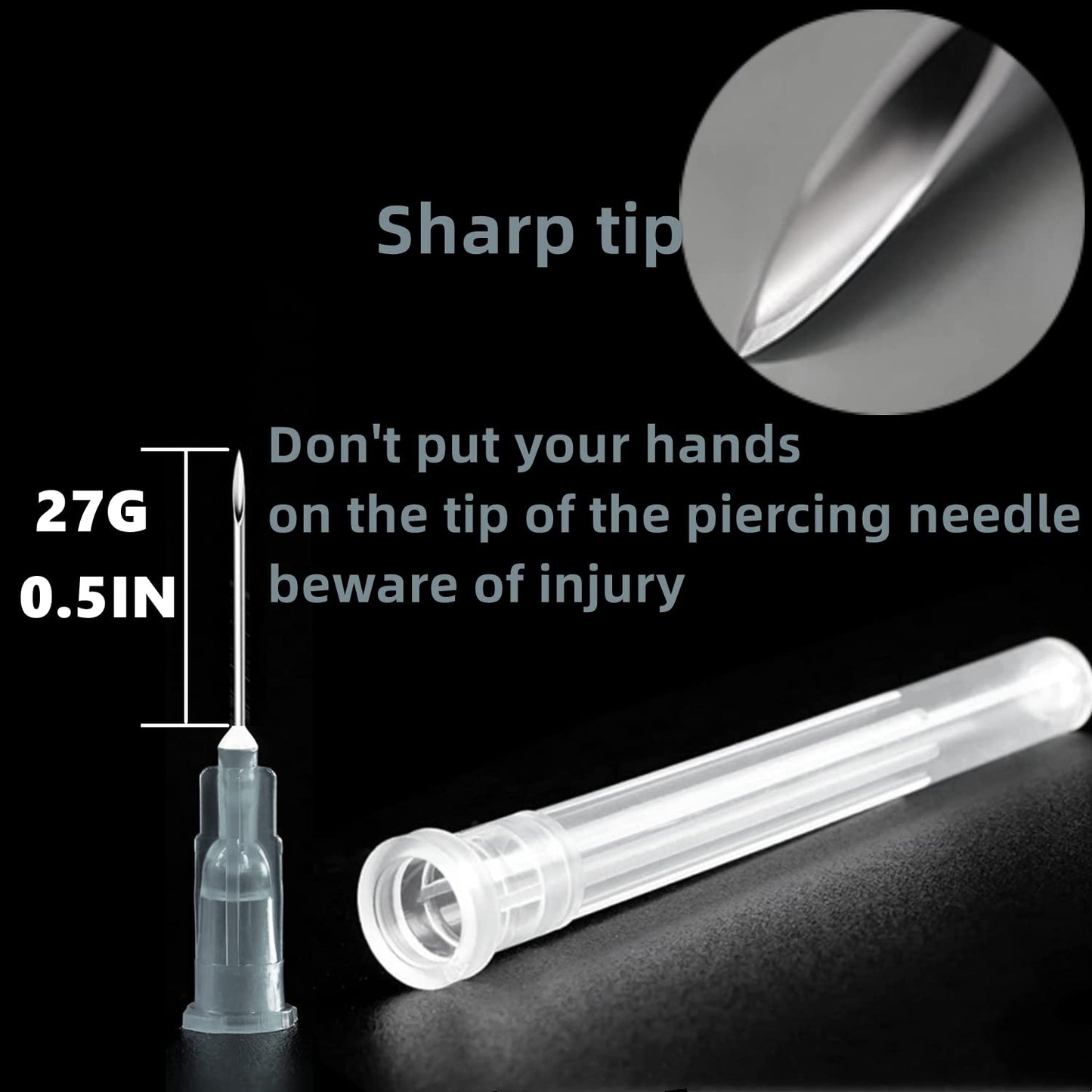 🔥Amazon No.1 Star Products✨SHAOTONG 1ml Syringe with 27G 0.5In Needle - Disposable Individual Packaging Hypodermic Needle