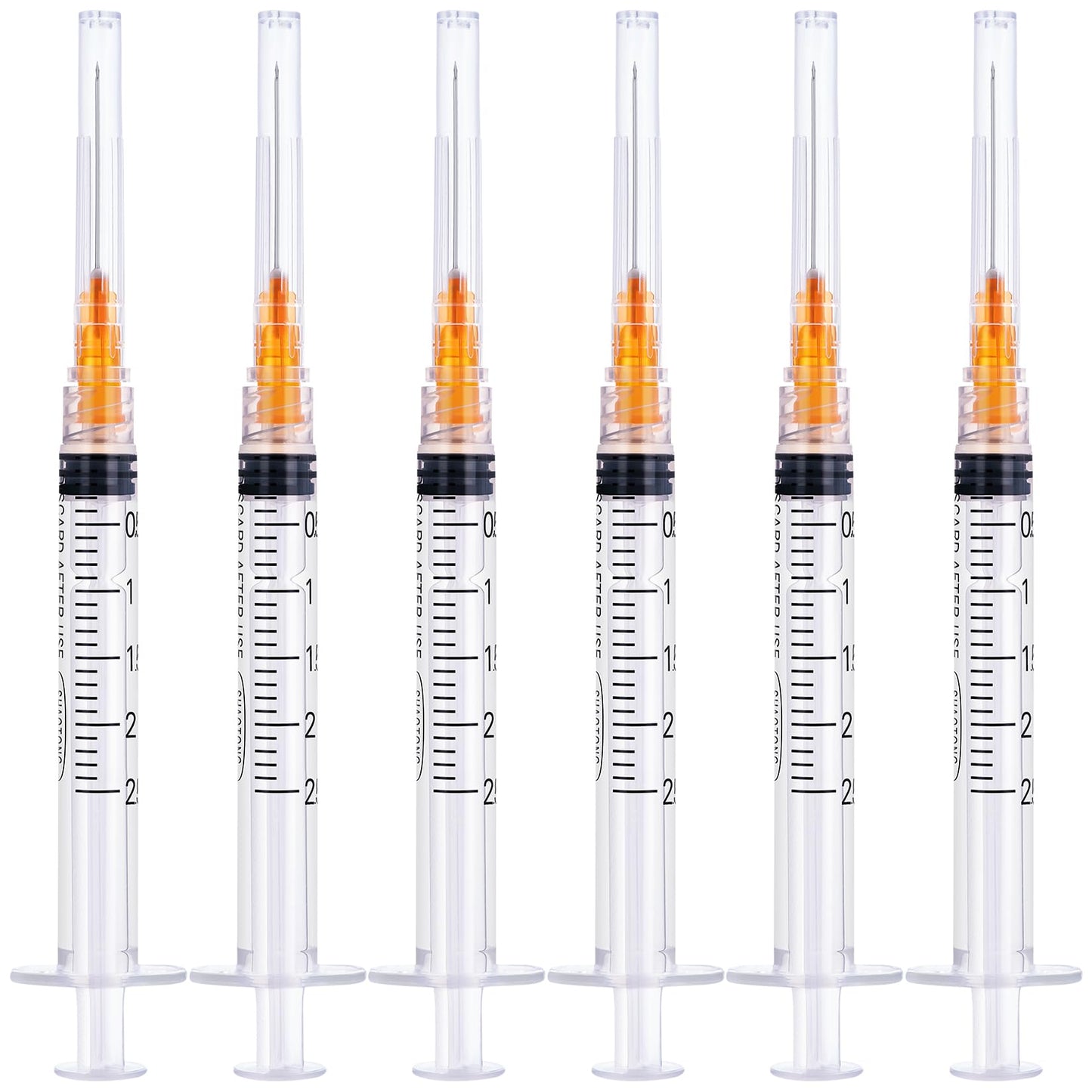 🔥Amazon No.1 Star Products✨SHAOTONG 2.5ml Syringe with 25 Gauge 1 inch 25mm  Luer Lock Accessories, Sterile Disposable Hypodermic Needle, 100 Pack