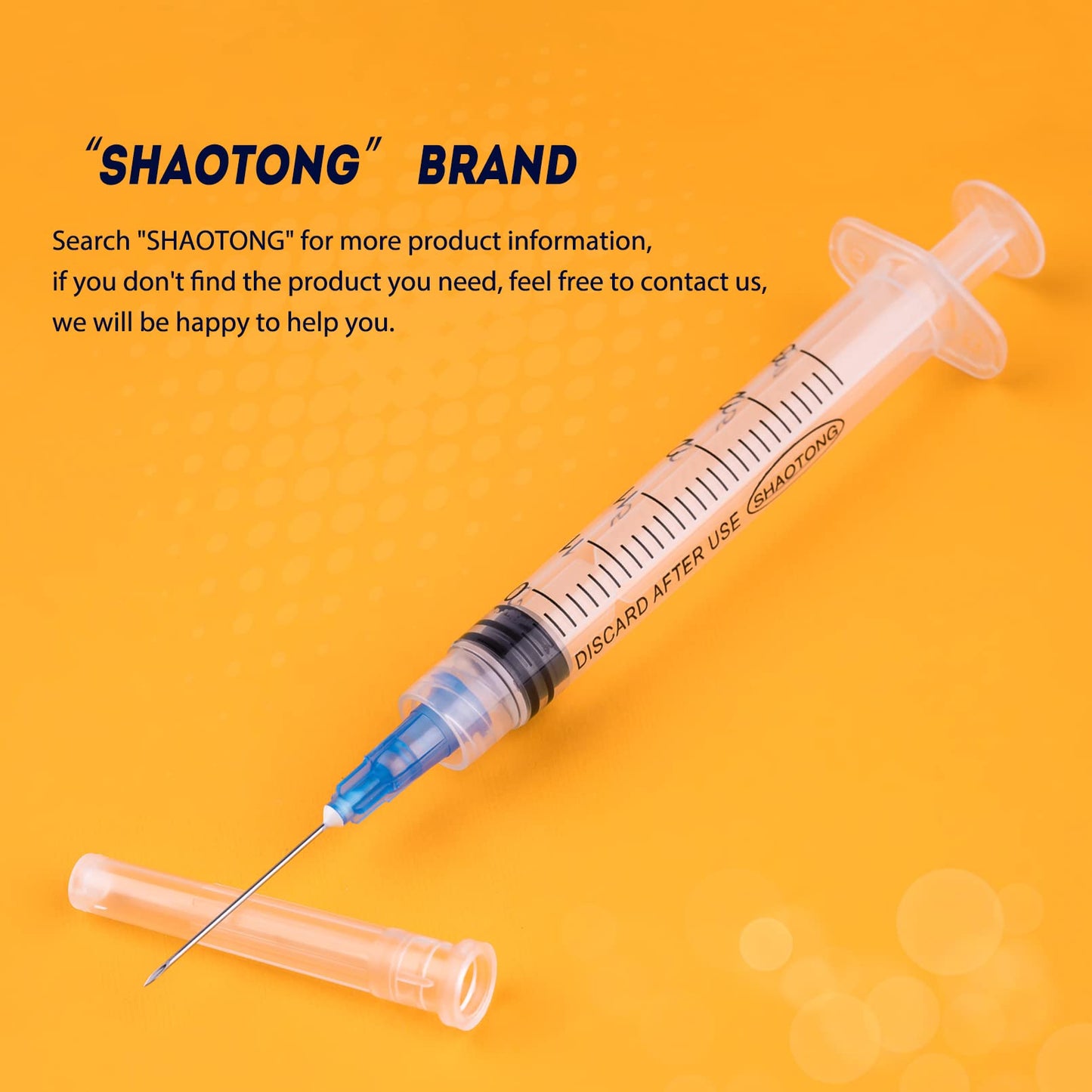 🔥Amazon No.1 Star Products✨SHAOTONG 3ml Syringe with 23 Gauge 1 inch 25mm  Luer Lock Accessories, Sterile Disposable Hypodermic Needle, 100 Pack