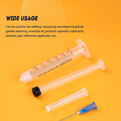 🔥Amazon No.1 Star Products✨SHAOTONG 3ml Syringe with 23 Gauge 1 inch 25mm  Luer Lock Accessories, Sterile Disposable Hypodermic Needle, 100 Pack