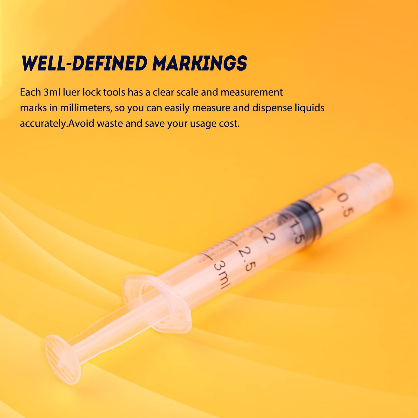 🔥Amazon No.1 Star Products✨SHAOTONG 3ml Syringe with 23 Gauge 1 inch 25mm  Luer Lock Accessories, Sterile Disposable Hypodermic Needle, 100 Pack