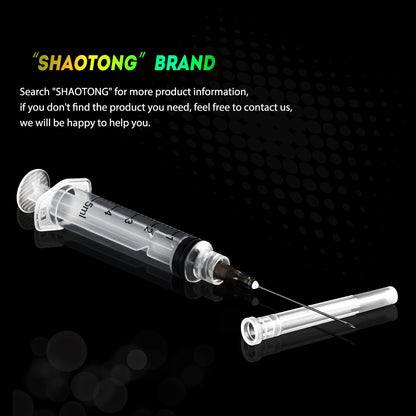 🔥Amazon No.1 Star Products✨SHAOTONG 5ml Syringe with 22 Gauge 1.2 inch  Luer Lock Accessories, Sterile Disposable Hypodermic Needle, 100 Pack